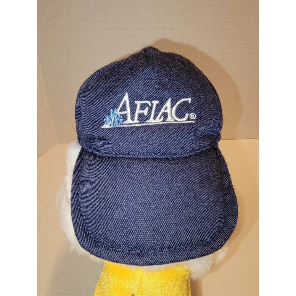 Aflac Plush Duck Head Golf Club Driver Cover Puppet with Aflac Cap Novelty